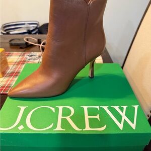 J. Crew Brown Heeled Boots